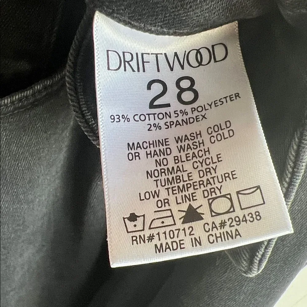 Free People Driftwood Katie Midi Maxi Skirt Denim Black Gray Frayed in Size 28